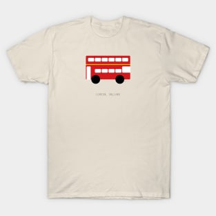 London Double Decker Red Bus T-Shirt